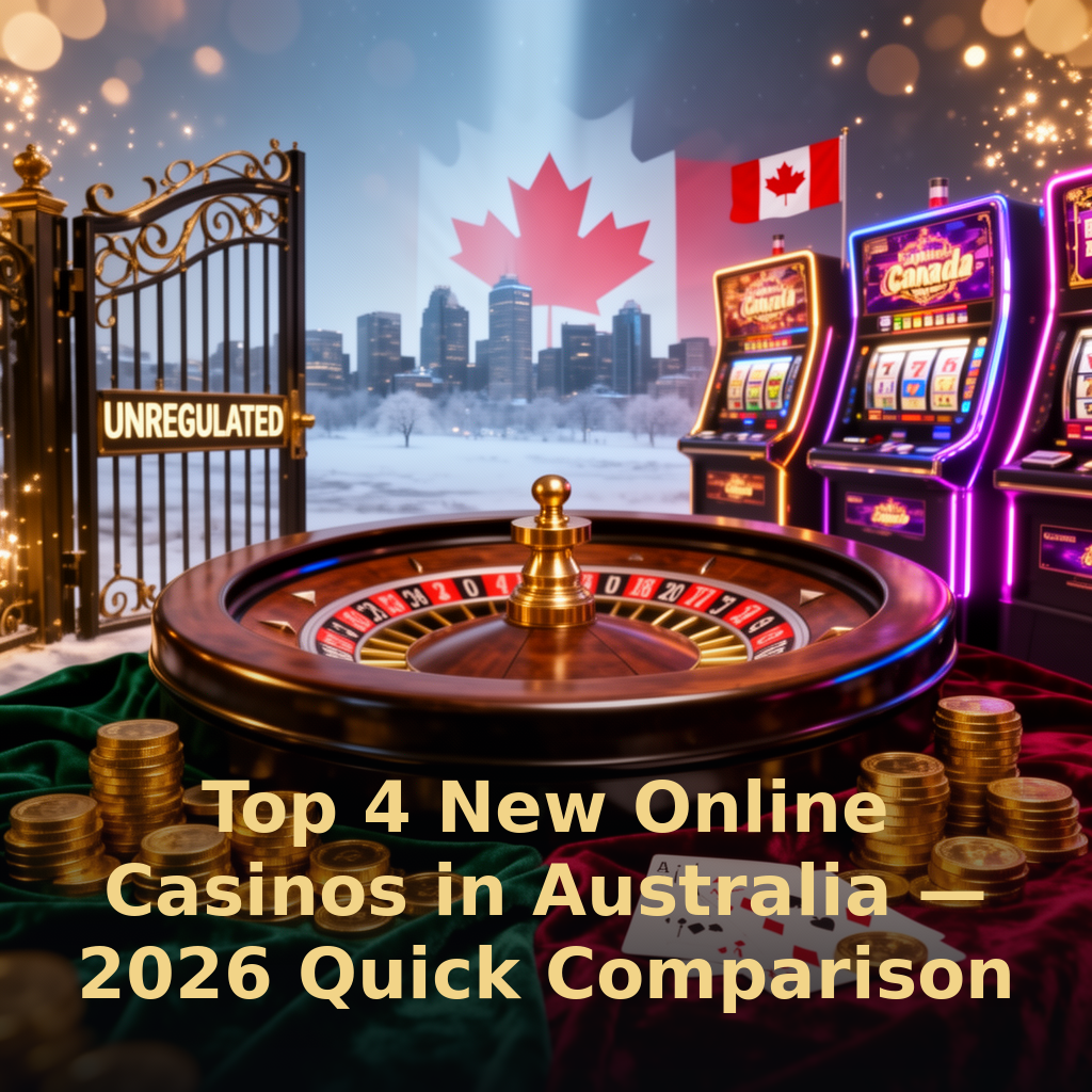 Top 4 New Online Casinos in Australia — 2026 Quick Comparison